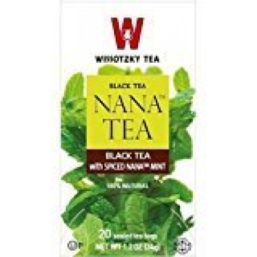 Wissotzky Black Nana Tea With Spiced Nane Mint Pack Of 6