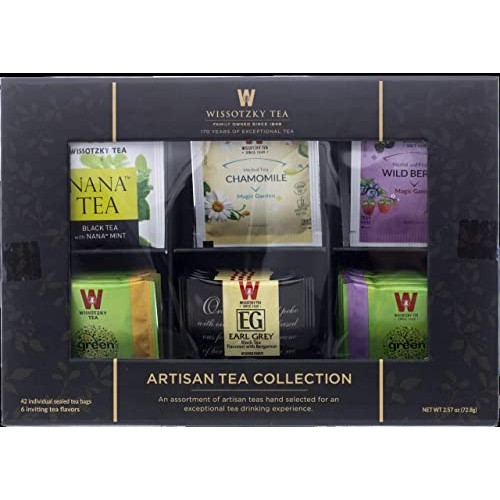 Wissotzky Tea Chest Box, Artisan Collection Assorted Artisan Tea