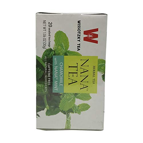 Wissotzky Tea, Tea Chamomile With Nana Mint, 20 Count