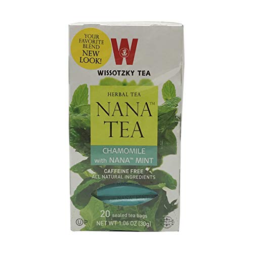 Wissotzky Tea, Tea Chamomile With Nana Mint, 20 Count