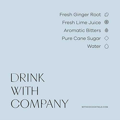 Withco Mule Cocktail Mixer With Ginger Root, Bitters, Fresh Lime