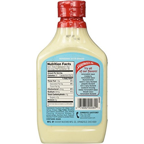 Woebers Horseradish Sauce, 16 Ounce