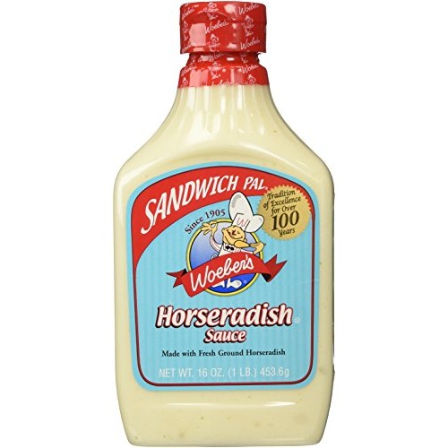 Woebers Horseradish Sauce, 16 Ounce