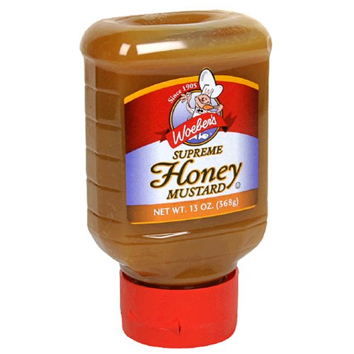 Woebers Supreme Honey Mustard, Six 13-Ounce Units 78-Ounces