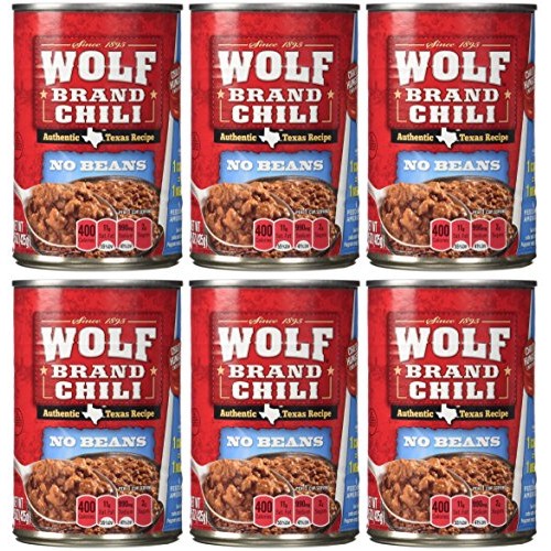 Wolf Brand No Beans Chili - 6/15 Oz. Cans