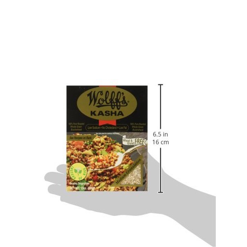 Wolffs Kasha Whole Pure Roasted Buckwheat, 13 Ounce Pack Of 6