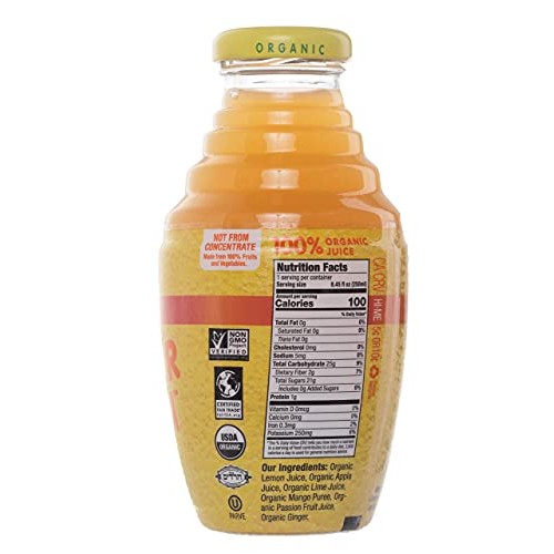 Wonder Lemon Organic Lemon Ginger Cold Pressed Juice, 8.45oz 6 ...