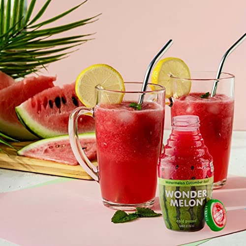 Wonder Melon Organic Watermelon Juice With Cucumber &Amp; Basil, 8.4