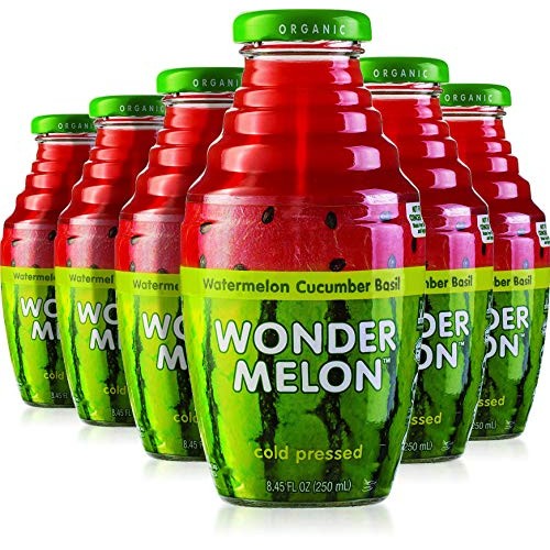 Wonder Melon Organic Watermelon Juice With Cucumber &Amp; Basil, 8.4