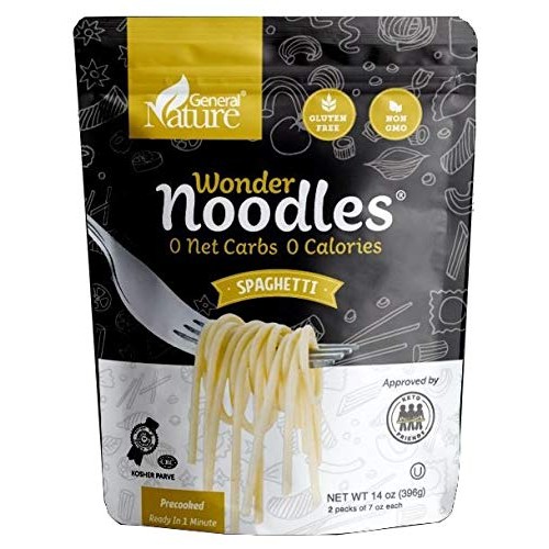 Wonder Noodles 2 Pack Keto Pasta - Zero Carb Noodles - Kosher, V