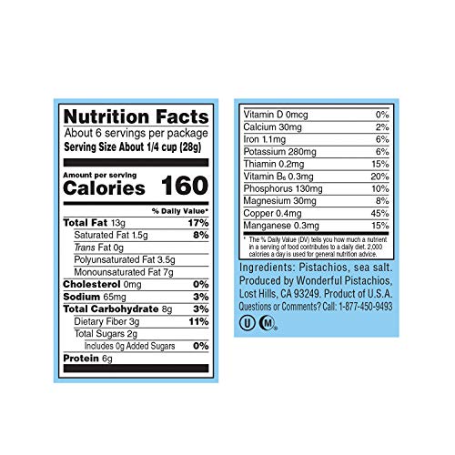 Wonderful Pistachio Lightly Salted Pistachios, 6 Oz