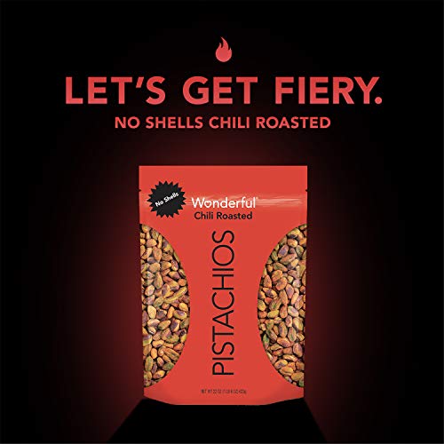 Wonderful Pistachios, No Shells, Honey Roasted, 22 Oz Resealable