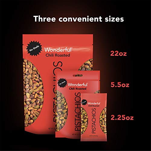 Wonderful Pistachios, No Shells, Honey Roasted, 22 Oz Resealable