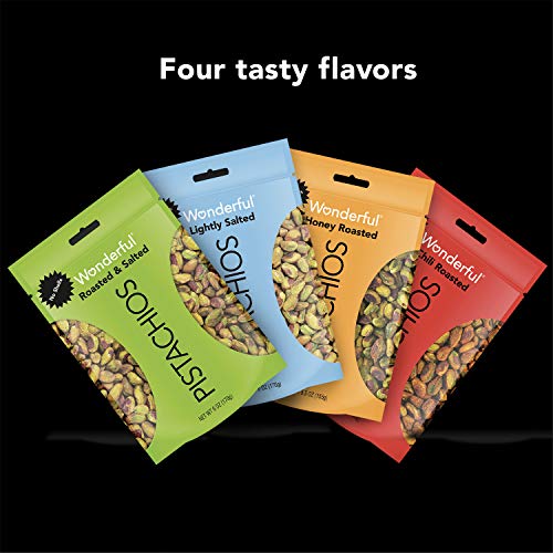 Wonderful Pistachios, No Shells, Honey Roasted, 22 Oz Resealable
