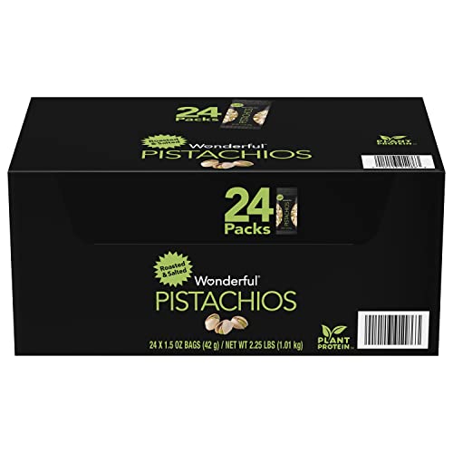 Wonderful Pistachios, Roasted And Salted, 1.5 Ounce Pack Of 24