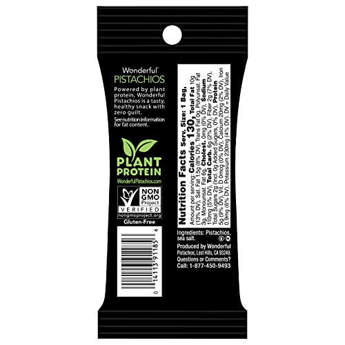 Wonderful Pistachios, Roasted And Salted, 1.5 Ounce Pack Of 24