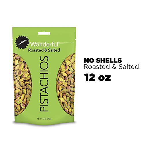 Wonderful Pistachios, No Shells, Roasted And Salted, 12 Ounce Re