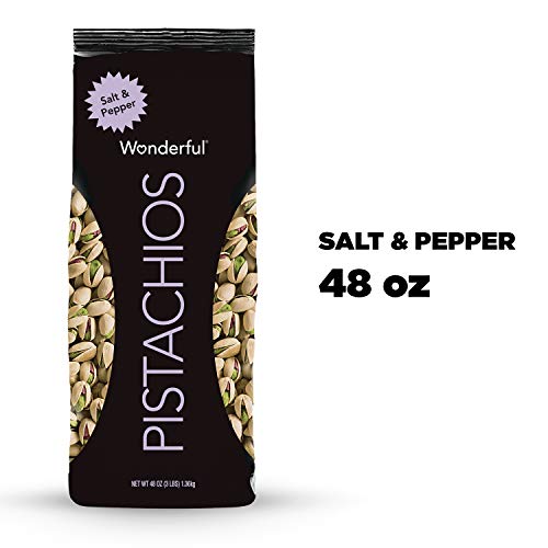 Wonderful Pistachios, Salt And Pepper Flavor, 48 Ounce Bag