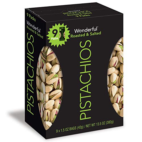 Wonderful Pistachios, Roasted And Salted, 1.5 Ounce Bags Pack O
