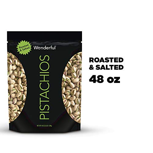 Wonderful Pistachios, Roasted &Amp; Salted, 48 Oz Resealable Pouch