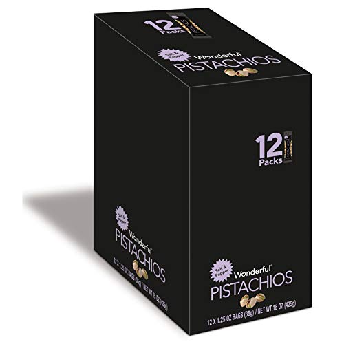 Wonderful Pistachios, Salt And Pepper, 1.25 Ounce Pack Of 12