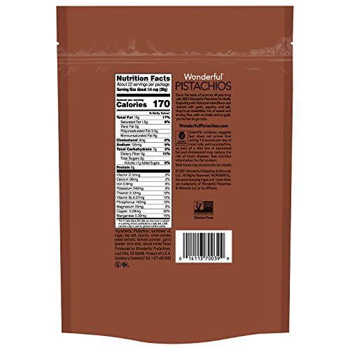 Wonderful Pistachios No Shells, Bbq, 22 Oz Bag