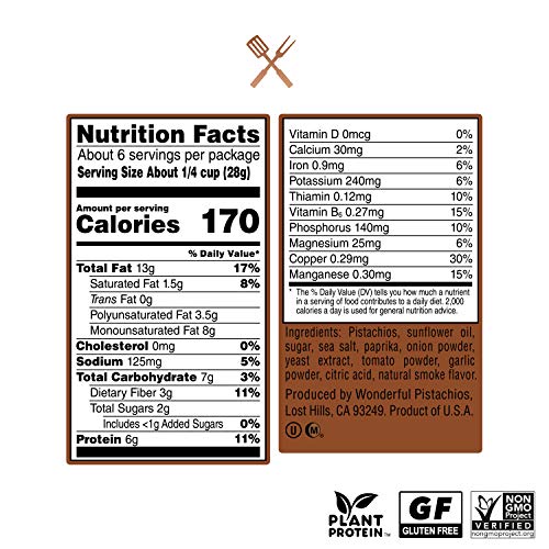 Wonderful Pistachios No Shells, Bbq, 5.5 Oz Bag