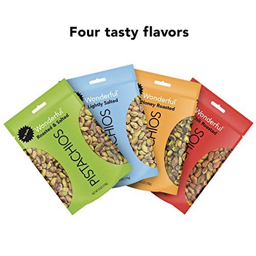 Wonderful Pistachios, No Shells, Roasted And Lightly Salted, 6 O