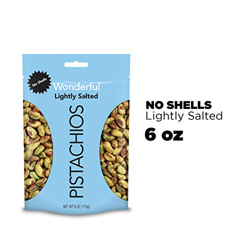 Wonderful Pistachios, No Shells, Roasted And Lightly Salted, 6 O