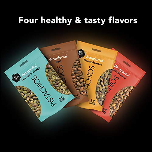 Wonderful Pistachios No Shells, Sea Salt &Amp; Vinegar, 2.25 Oz Pac