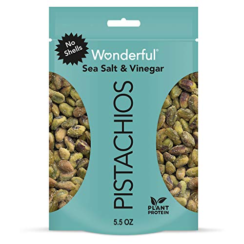 Wonderful Pistachios No Shells, Sea Salt &Amp; Vinegar, 5.5 Oz Bag