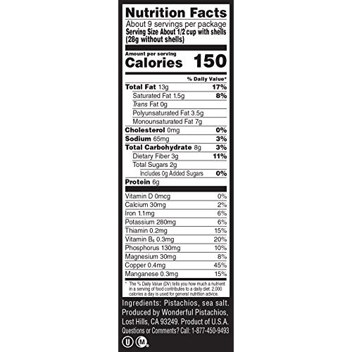 Wonderful Pistachios, Roasted &Amp; Lightly Salted, 16 Oz Resealable