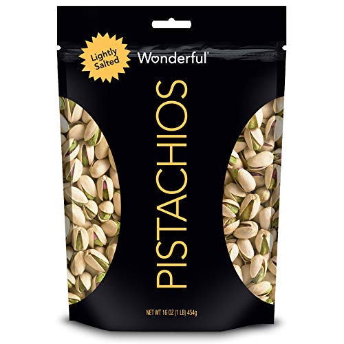 Wonderful Pistachios, Roasted &Amp; Lightly Salted, 16 Oz Resealable
