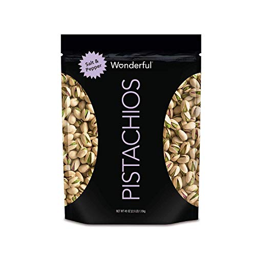Wonderful Salt And Pepper Pistachios|40 Ounce