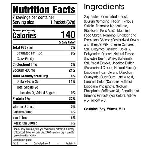 Wonderslim Cheese Steak Macaroni Diet/Weight Loss Meal 7 Servin