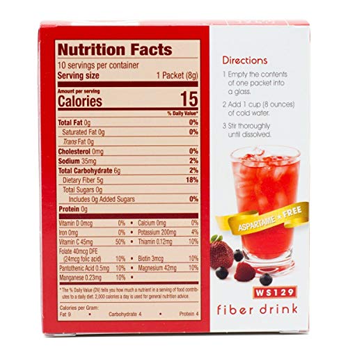Wonderslim Low-Carb High Fiber Drink / Supplement Mix - Very Ber