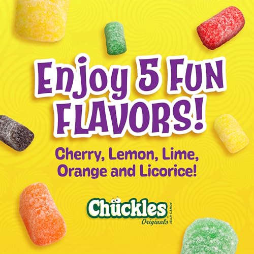 Wonka Chuckles Original Jelly Candies Sugar-coated, Fruity candy...