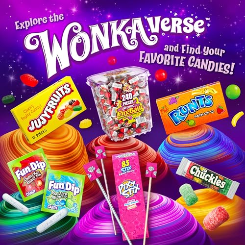 Wonka Chuckles Original Jelly Candies Sugar-coated, Fruity candy...