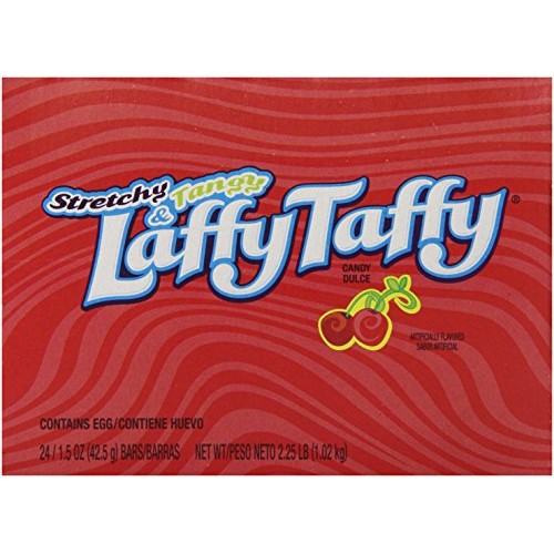 Wonka Laffy Taffy, Cherry, 24 Count