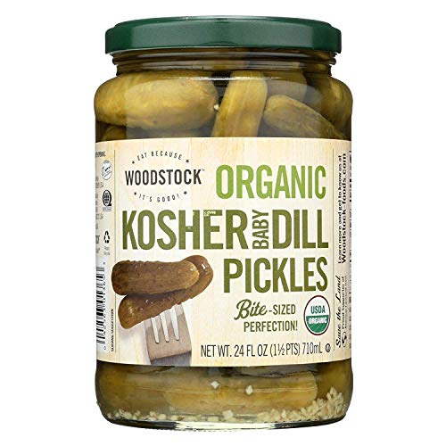 Woodstock Farms Organic Baby Kosher Dill Pickles 6X24 Oz