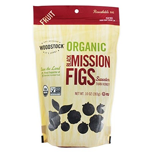 Woodstock Farms - Organic Black Mission Figs - 10 Oz Pack Of 2