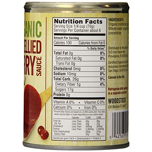 Woodstock Farms - Organic Jellied Cranberry Sauce - 14 Oz.
