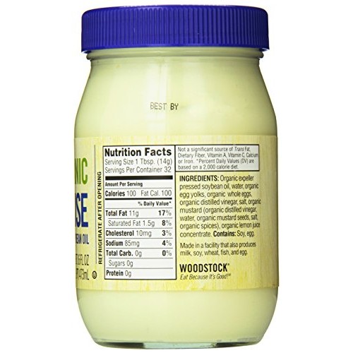 Woodstock Farms Organic Mayo, 16 Ounce