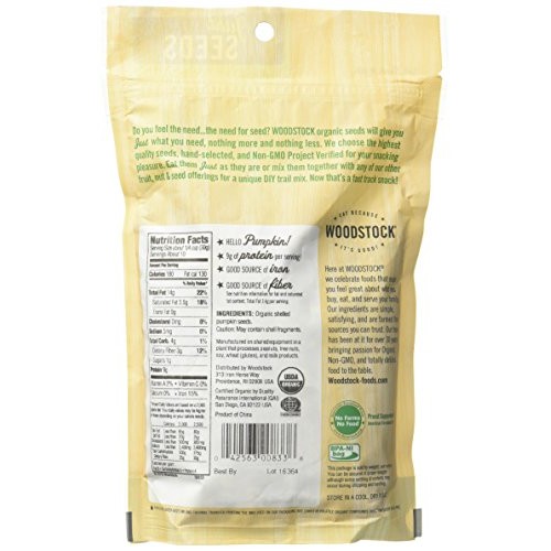 Woodstock Farms, Organic Pumpkin Seeds, 11 oz