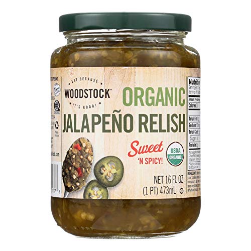 Woodstock Organic Relish Jalapeno 6X16 Oz