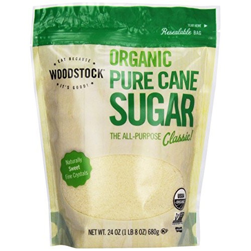 Woodstock, Evap Sugar Pure Cane, Granulated, At least 95% Organi...