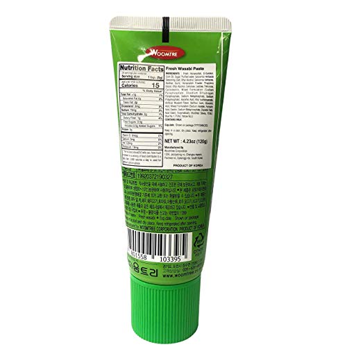 Woomtree Fresh Wasabi Paste, 4.2 Oz -Tube | Korean Food |