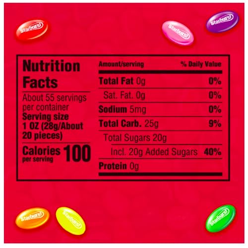 Starburst Jelly Beans Original Fruit Flavors 2 Pack Candy Bulk...