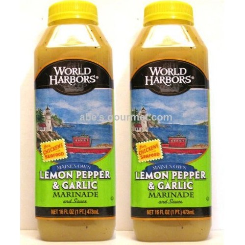 World Harbors Marinade Maines Own Lemon Pepper &Amp; Garlic Pack O
