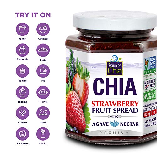 Premium Fruit Spread By World Of Chia - All Natural, Simple Ingr